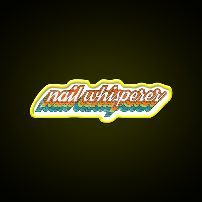 Nail Whisperer Esthetician Nail Tech Design Nail Salon Led Neon Sign Rgb Color - Shineneon
