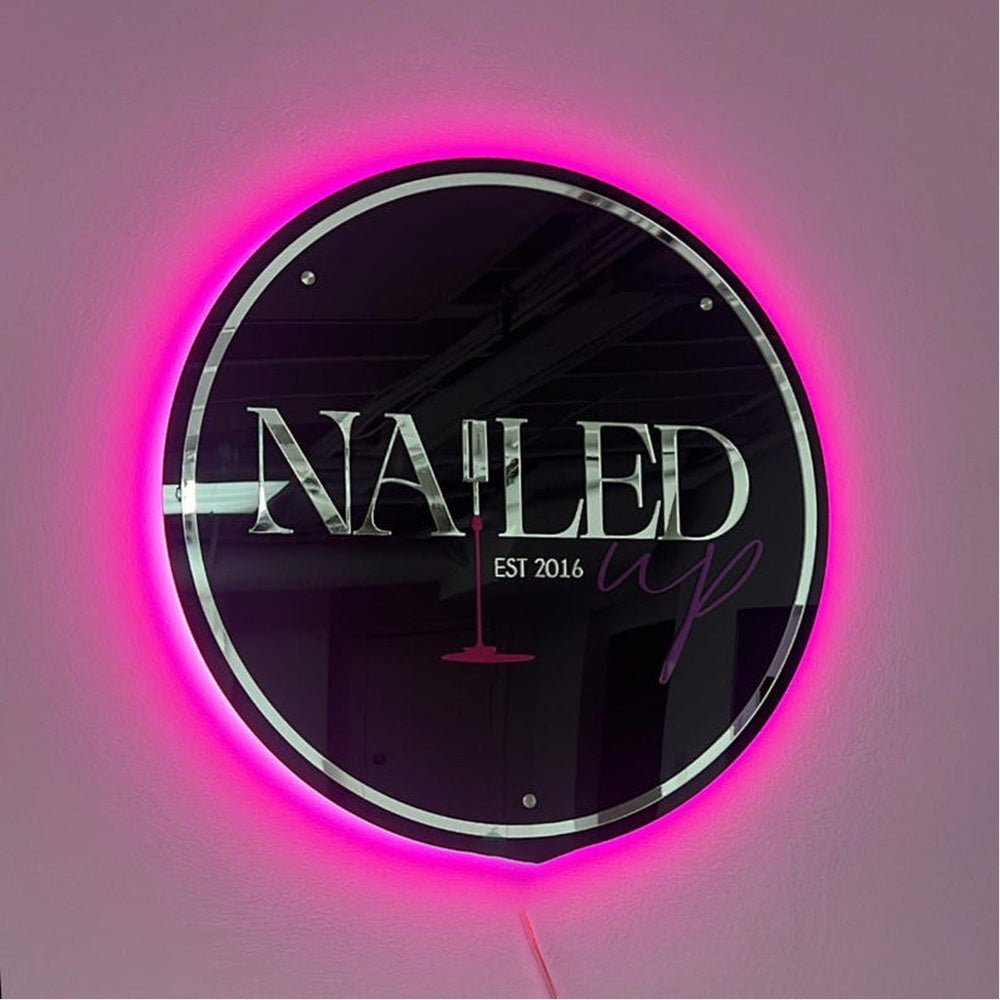 Nailed Acrylic Business Logo Sign - Shineneon