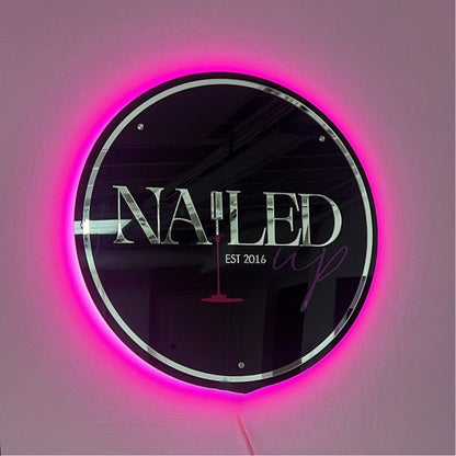 Nailed Acrylic Business Logo Sign - Shineneon