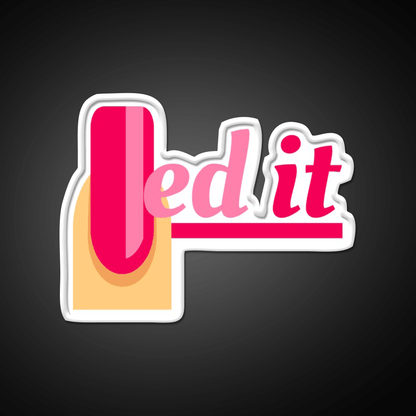 Nailed It Funny Motivational Nail Salon Led Neon Sign Rgb Color - Shineneon