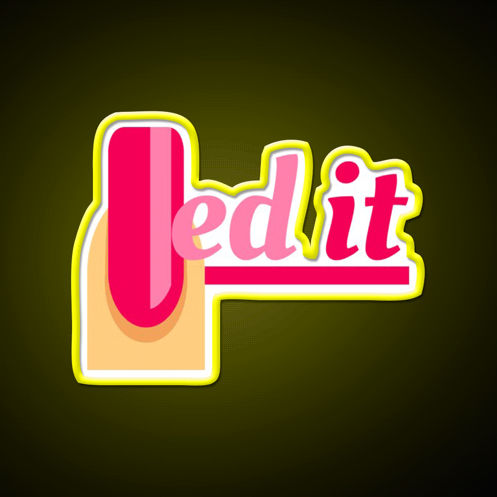 Nailed It Funny Motivational Nail Salon Led Neon Sign Rgb Color - Custom LED neon sign front view
