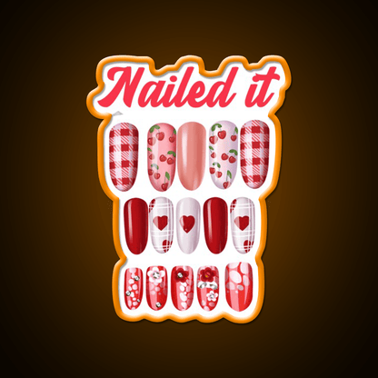 Nailed It Nail Art For Fun Nail Salon Led Neon Sign Rgb Color - Shineneon