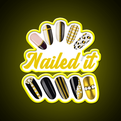 Nailed It Nail Art Nail Salon Led Neon Sign Rgb Color - Shineneon