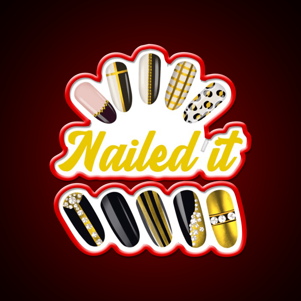 Nailed It Nail Art Nail Salon Led Neon Sign Rgb Color - Shineneon