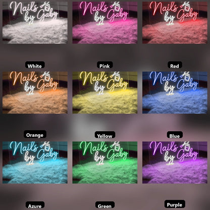 Nails And Baby LED Neon Sign - 05 Color Grid