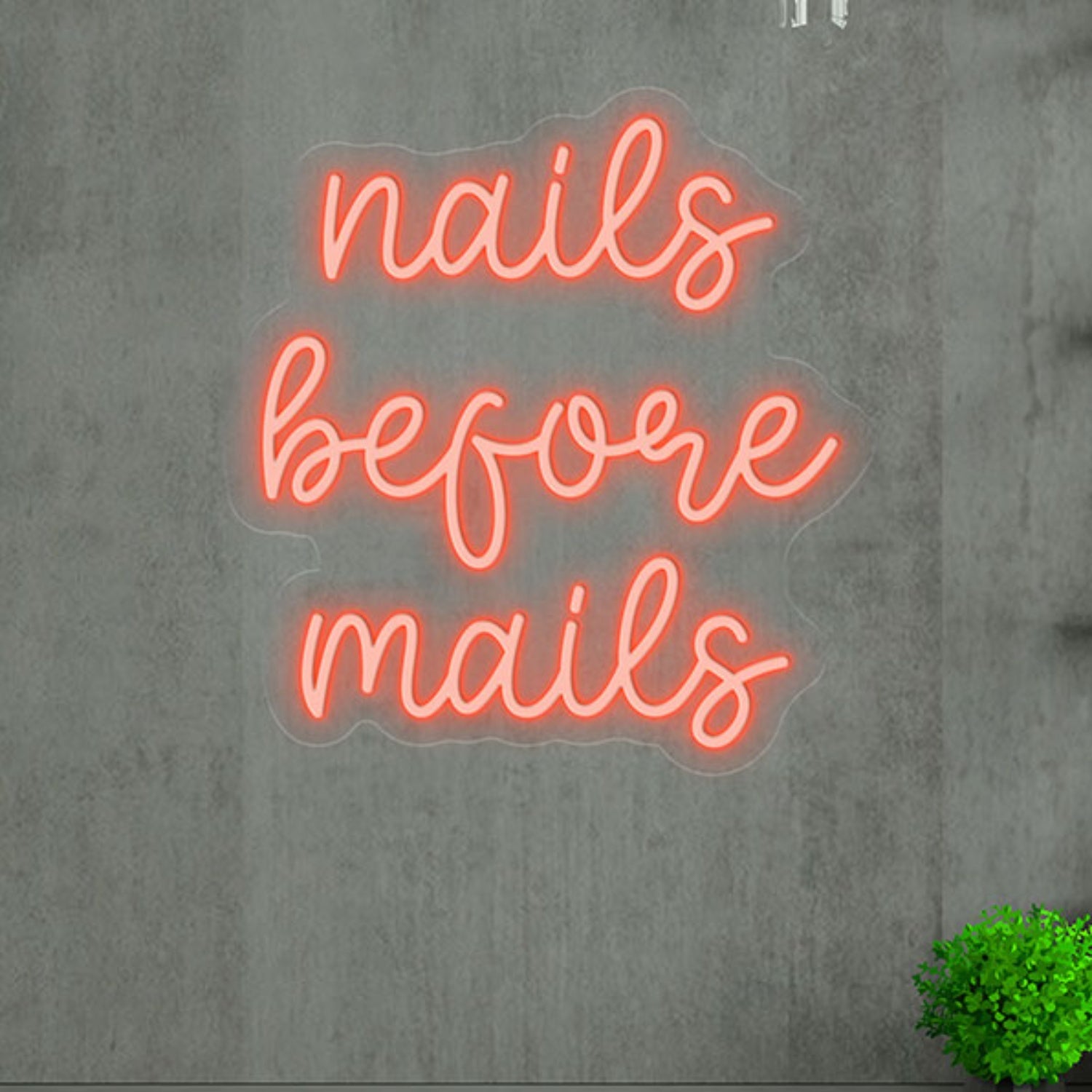 Nails Before Mails Neon Sign Wall Art Decor | Shineneon