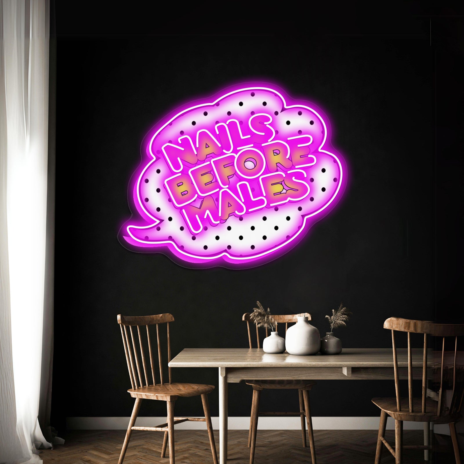 Nails Before Males Artwork Neon Sign Led | Shineneon