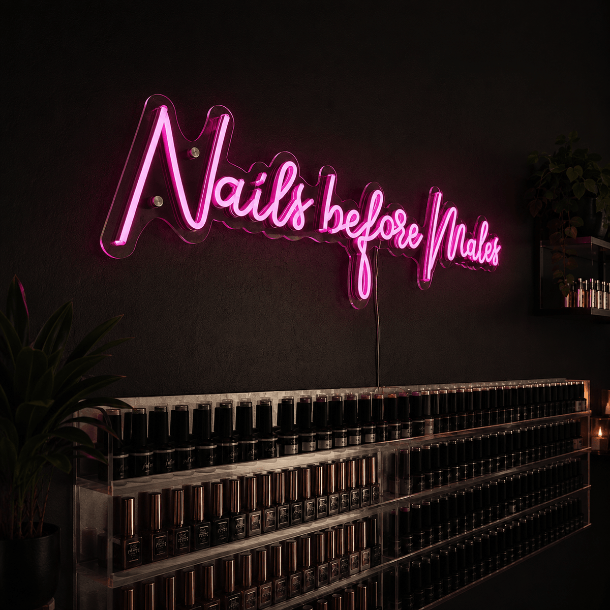 Nails Before Males LED Neon Sign - Shineneon