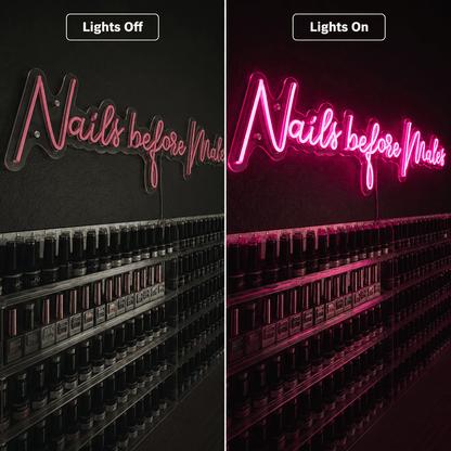 Nails Before Males LED Neon Sign - Shineneon