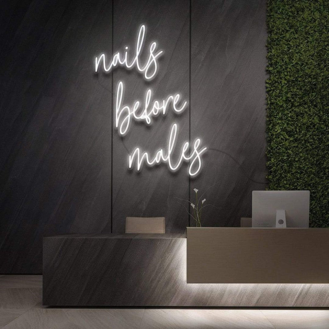 Nails Before Males Led Sign Business Neon Sign - Shineneon