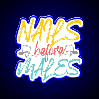 Nails Before Males Nail Salon Led Neon Sign Rgb Color - Shineneon