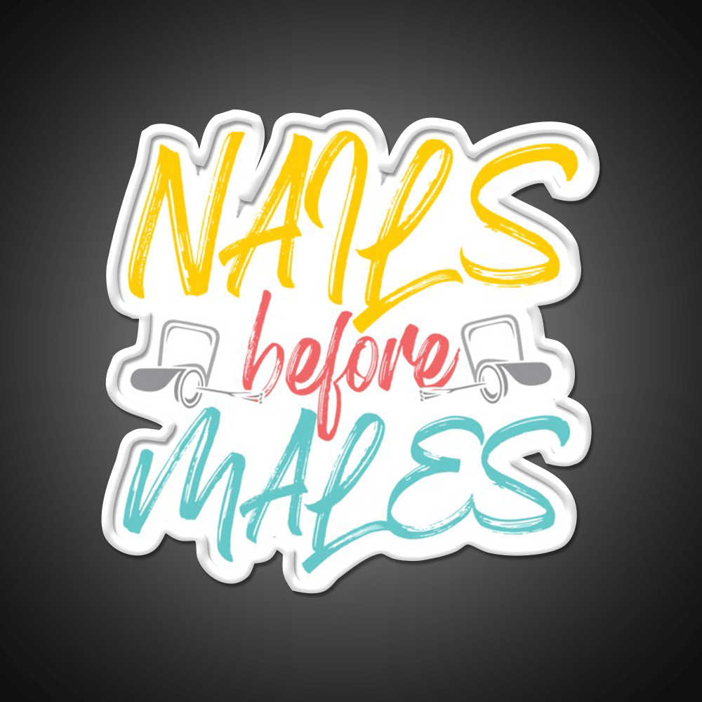 Nails Before Males Nail Salon Led Neon Sign Rgb Color - Shineneon