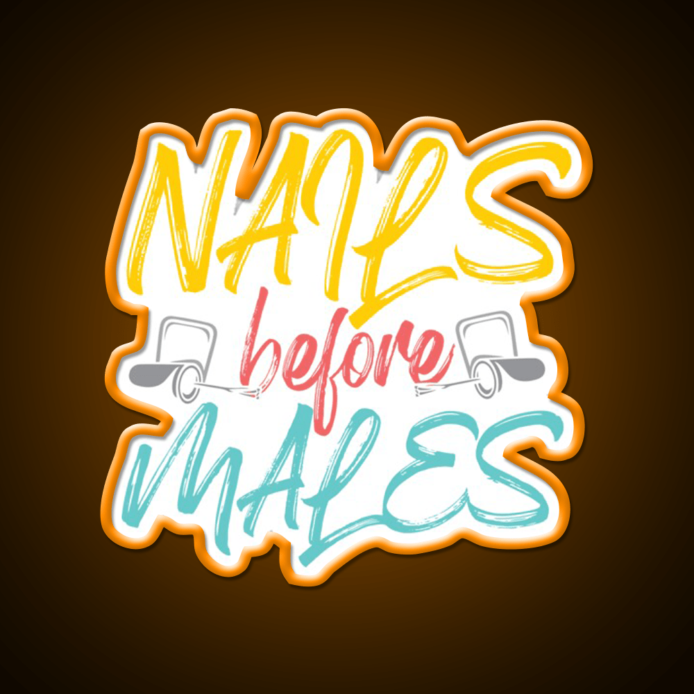 Nails Before Males Nail Salon Led Neon Sign Rgb Color - Shineneon