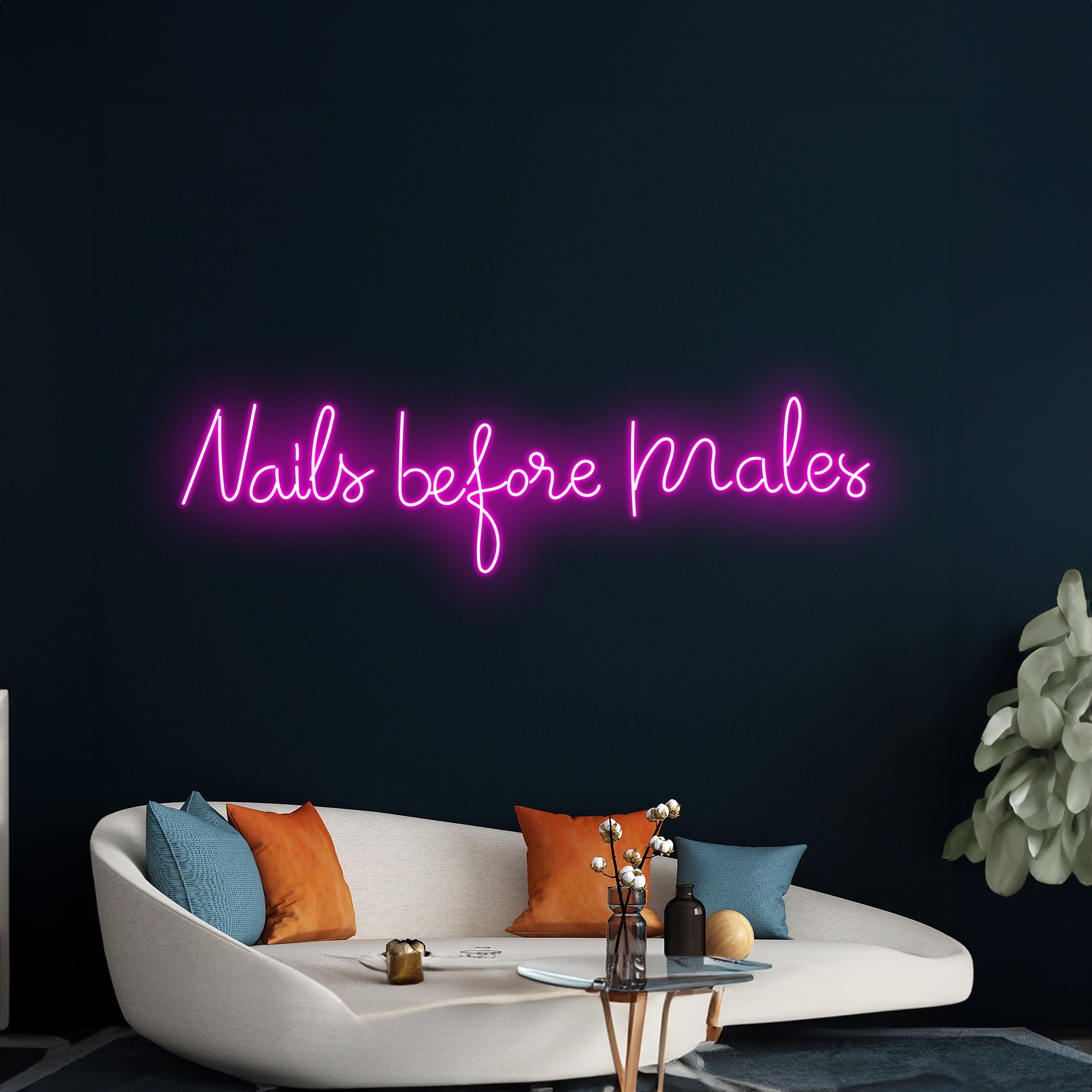 Nails Before Males Neon Sign | Shineneon