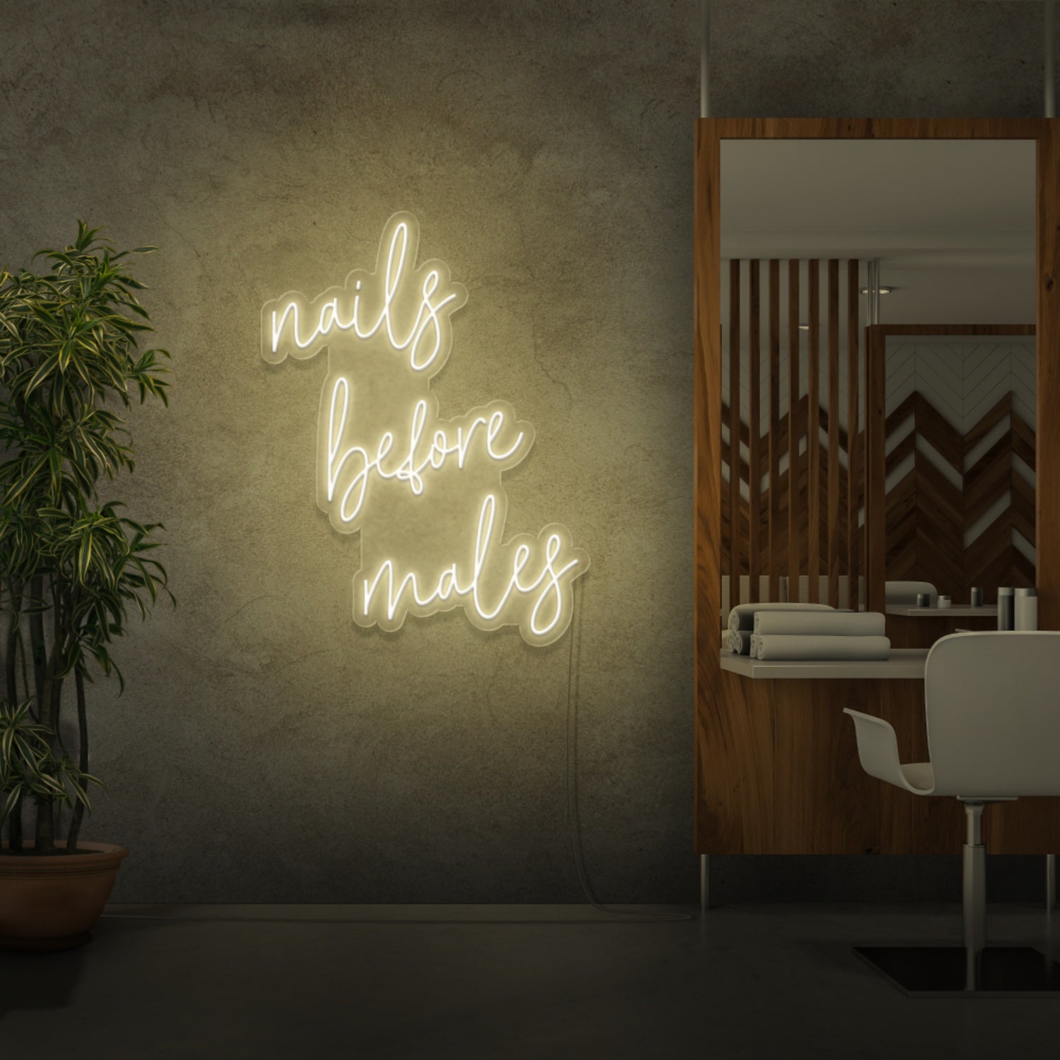 Nails Before Men Led Neon Sign | Shineneon