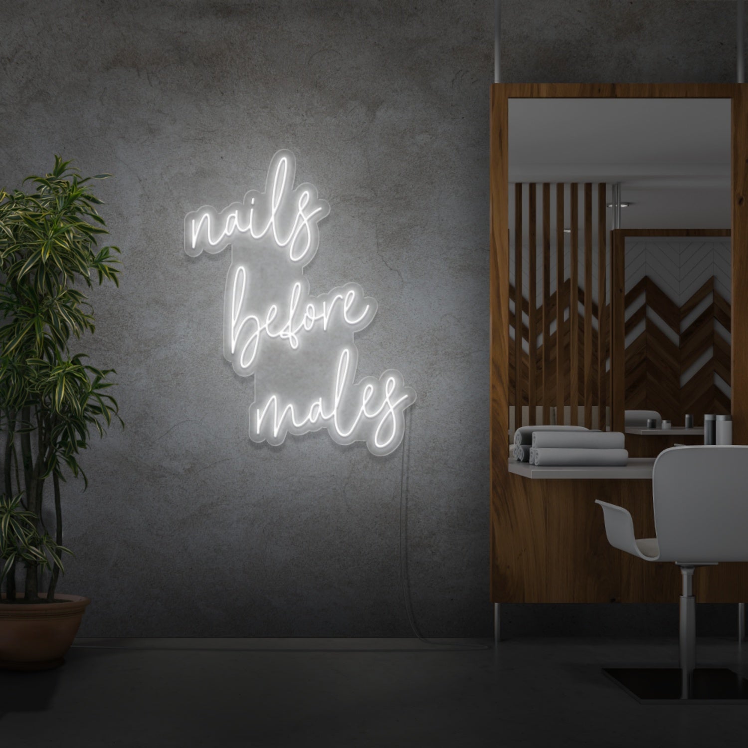 Nails Before Men Led Neon Sign | Shineneon