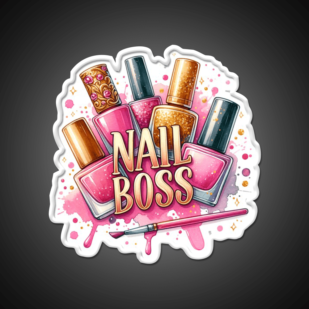 Nails Boss Nail Salon Led Neon Sign Rgb Color - Shineneon