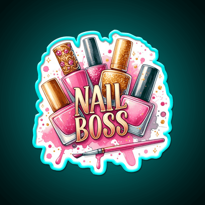Nails Boss Nail Salon Led Neon Sign Rgb Color - Shineneon