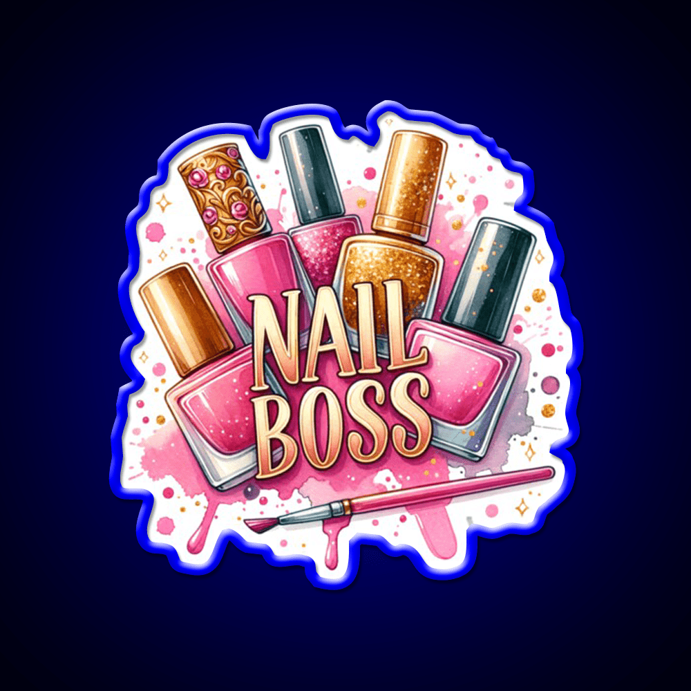 Nails Boss Nail Salon Led Neon Sign Rgb Color - Shineneon