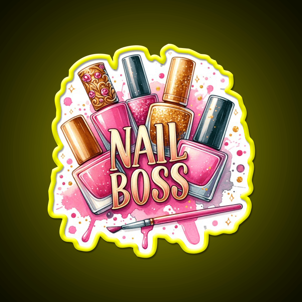 Nails Boss Nail Salon Led Neon Sign Rgb Color - Shineneon
