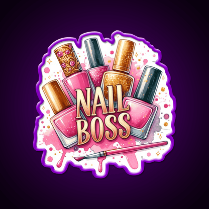 Nails Boss Nail Salon Led Neon Sign Rgb Color - Shineneon