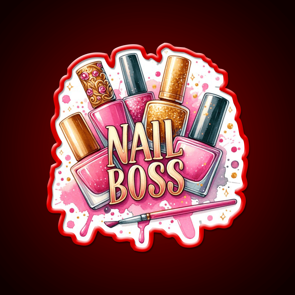 Nails Boss Nail Salon Led Neon Sign Rgb Color - Shineneon