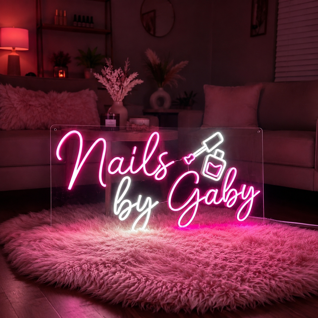 Nails By Gaby LED Neon Sign - 01 Original Product Image