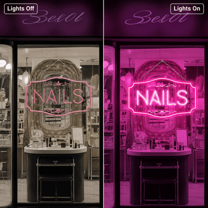 Nails LED Neon Sign Bedroom Decor - Shineneon