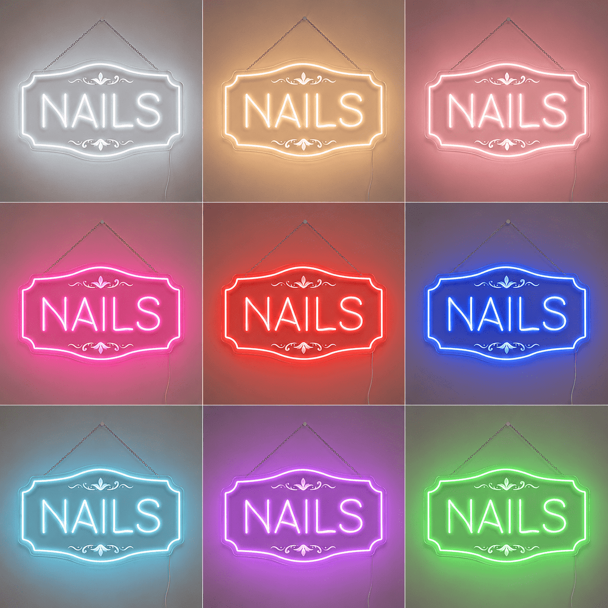 Nails LED Neon Sign Bedroom Decor - Shineneon