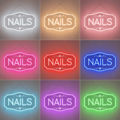 Nails LED Neon Sign Bedroom Decor - Shineneon