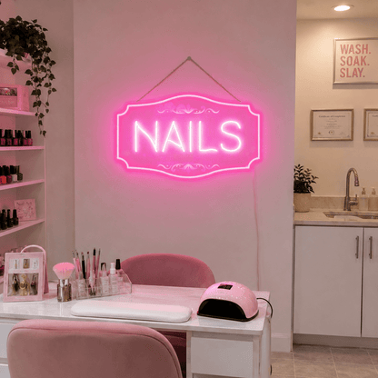 Nails LED Neon Sign Bedroom Decor - Shineneon