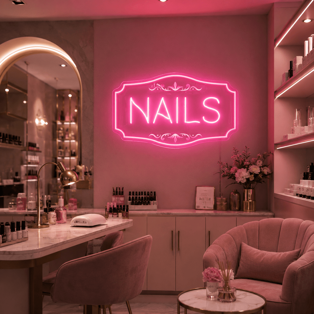 Nails LED Neon Sign Bedroom Decor - Shineneon