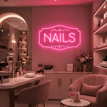 Nails LED Neon Sign Bedroom Decor - Shineneon