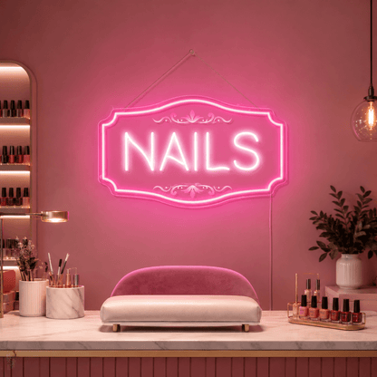 Nails LED Neon Sign Bedroom Decor - Shineneon