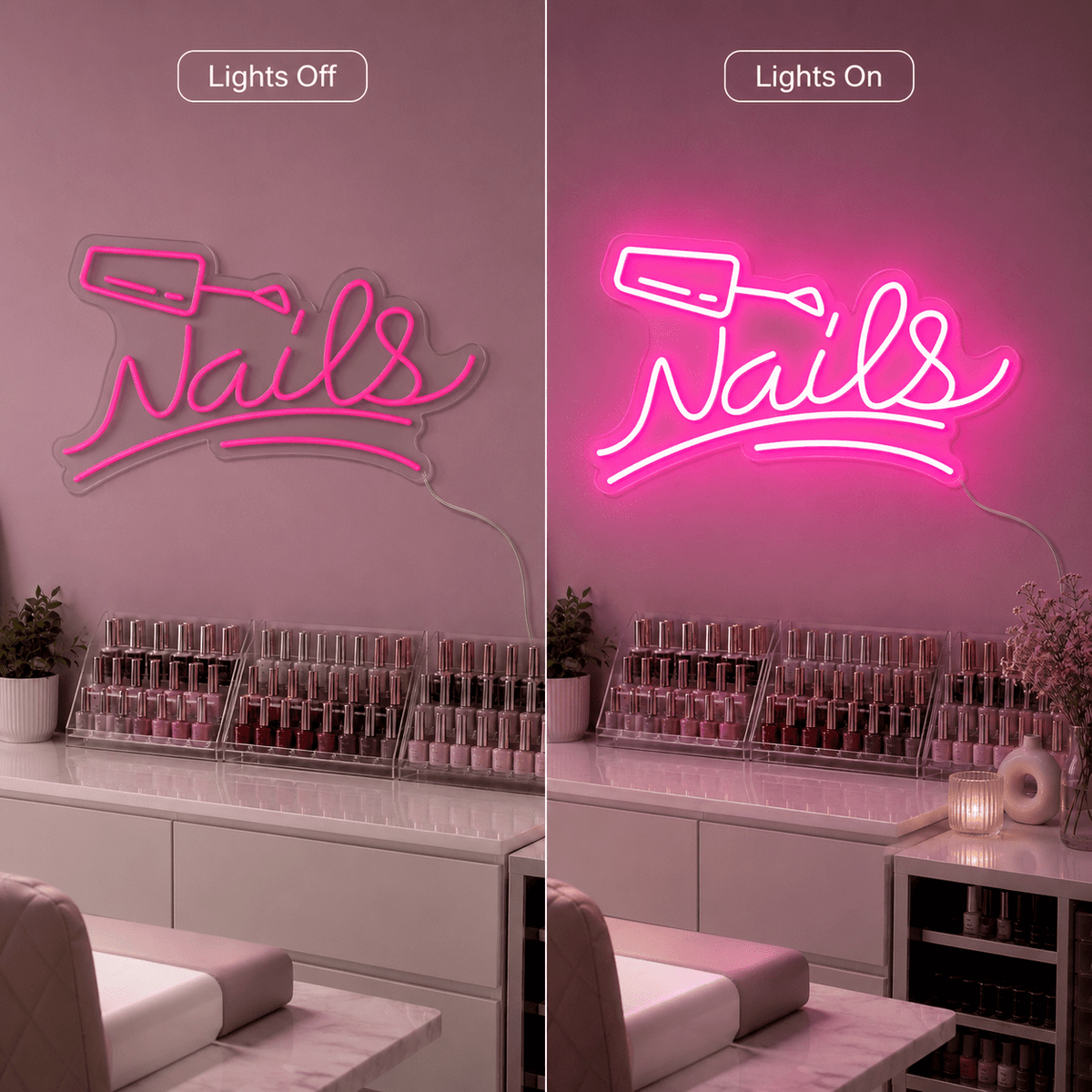Nails LED Neon Sign Home Decor - Shineneon