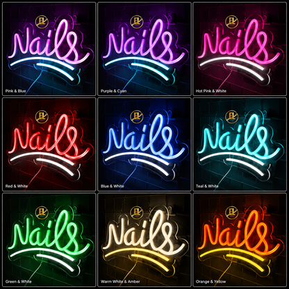Nails LED Neon Sign Home Wall Art - Shineneon