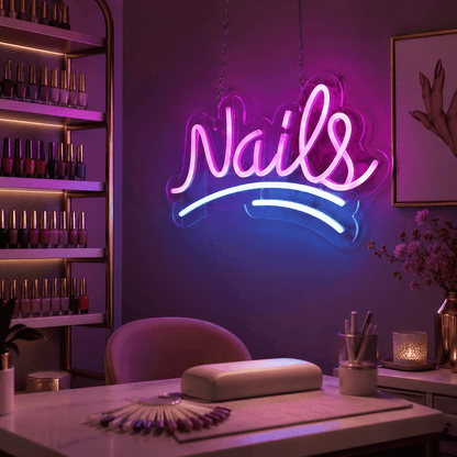 Nails LED Neon Sign Home Wall Art - Shineneon