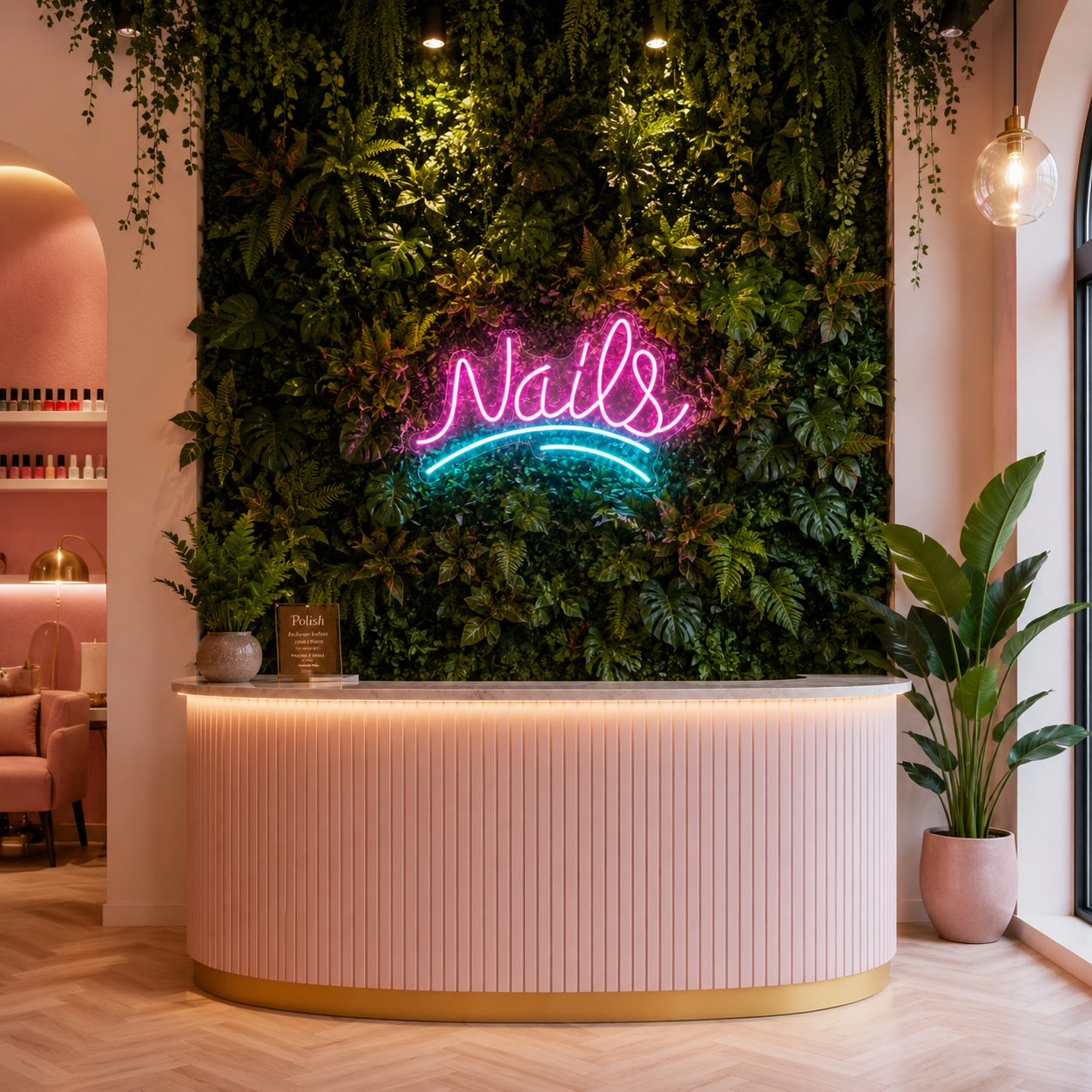 Nails LED Neon Sign Wall Neon Sign - 02 High-Converting Product Image