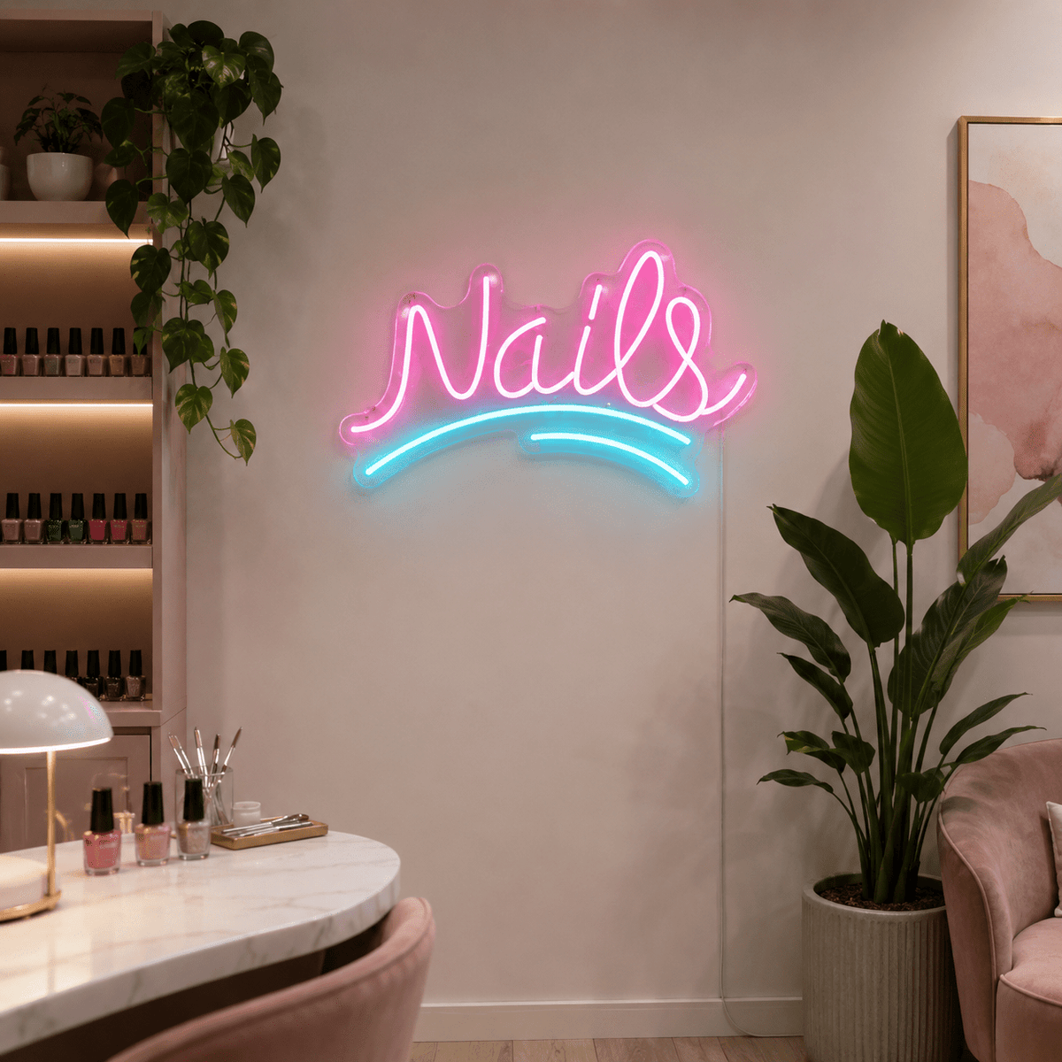 Nails LED Neon Sign Wall Neon Sign - Shineneon