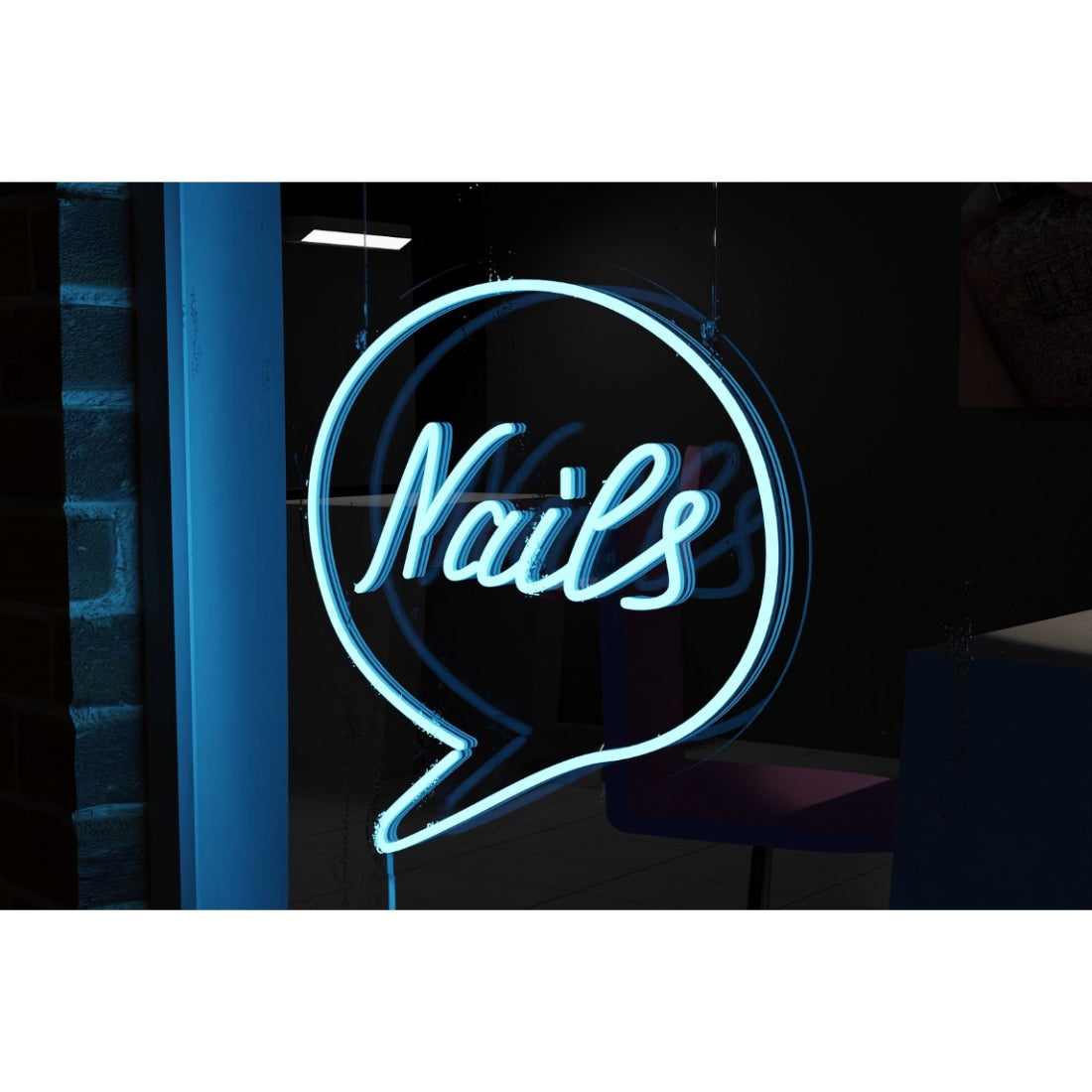 Nails Led Sign Business Neon Signs Wall Art