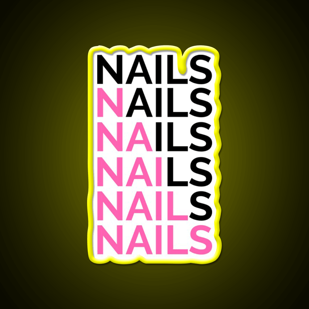 Nails Nails For A Nail Tech Nail Salon Led Neon Sign Rgb Color - Shineneon
