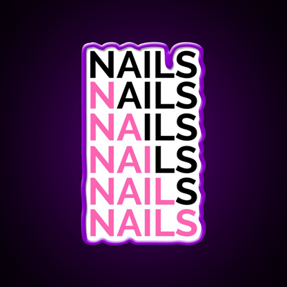 Nails Nails For A Nail Tech Nail Salon Led Neon Sign Rgb Color - Shineneon