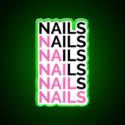 Nails Nails For A Nail Tech Nail Salon Led Neon Sign Rgb Color - Shineneon