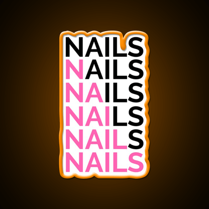 Nails Nails For A Nail Tech Nail Salon Led Neon Sign Rgb Color - Shineneon