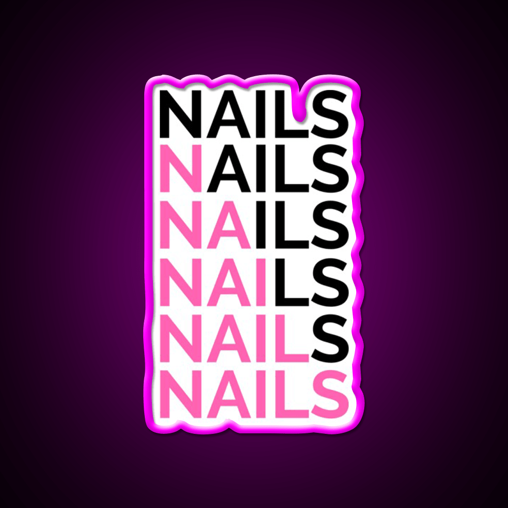 Nails Nails For A Nail Tech Nail Salon Led Neon Sign Rgb Color - Shineneon