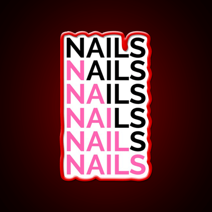 Nails Nails For A Nail Tech Nail Salon Led Neon Sign Rgb Color - Shineneon