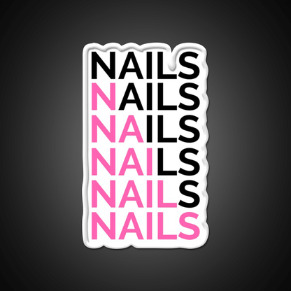 Nails Nails For A Nail Tech Nail Salon Led Neon Sign Rgb Color - Shineneon