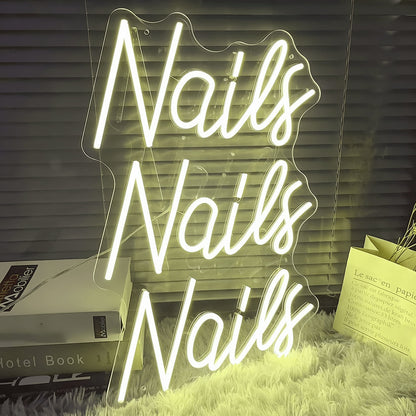 Nails Nails Nails Glow Up Your Salon Space With Neon | Shineneon
