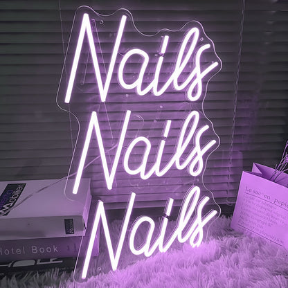 Nails Nails Nails Glow Up Your Salon Space With Neon | Shineneon