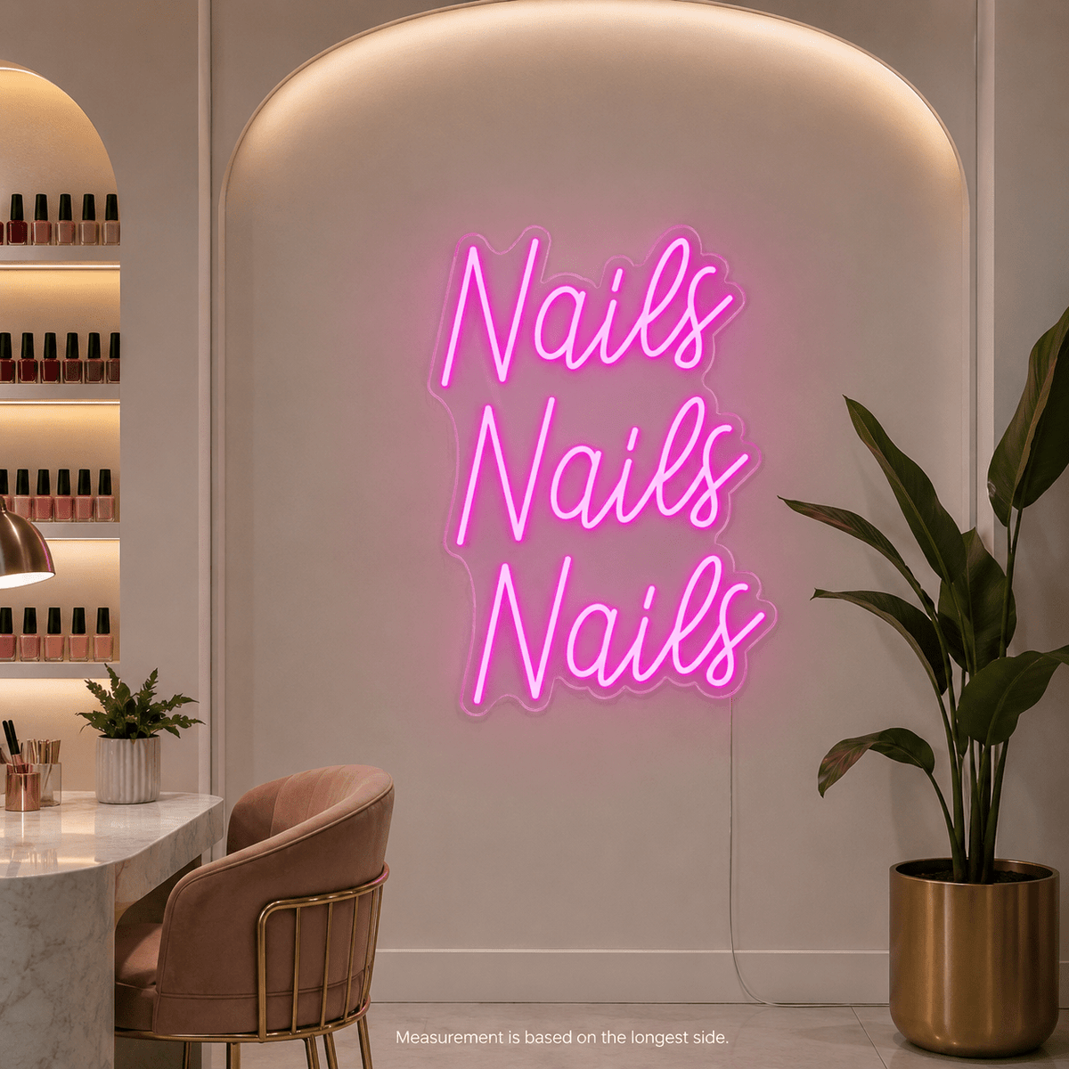 Nails Nails Nails LED Neon Sign - Shineneon